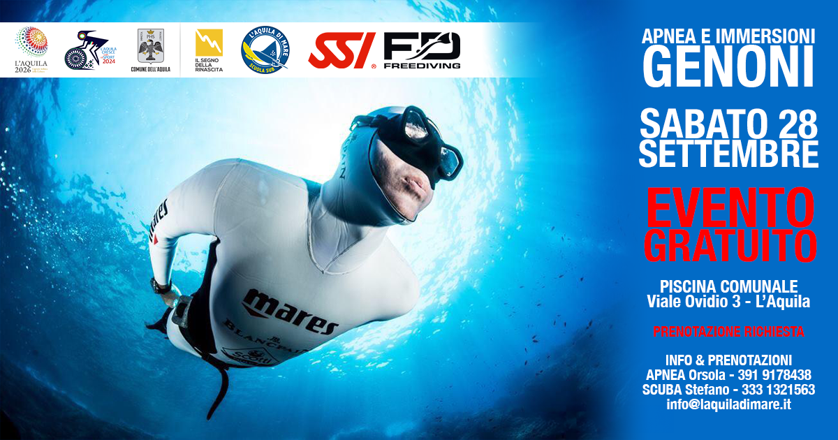 Giornata di Apnea e Immersioni con Gianluca Genoni